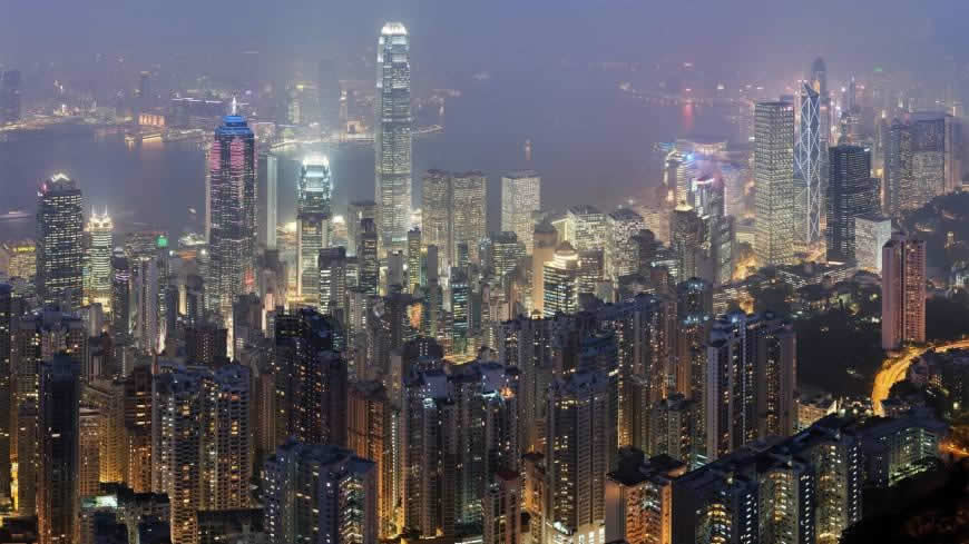 香港夜景高清壁纸图片 1920x1080