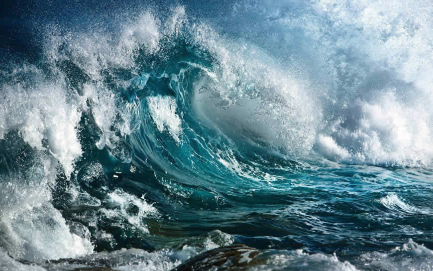 汹涌的海浪高清壁纸图片 1920x1200