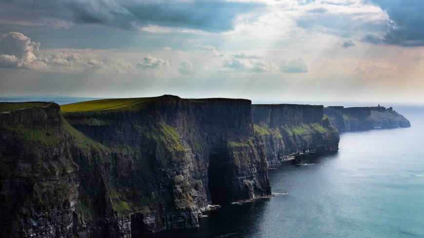 壮丽的爱尔兰莫赫悬崖风光高清壁纸图片 1920x1080