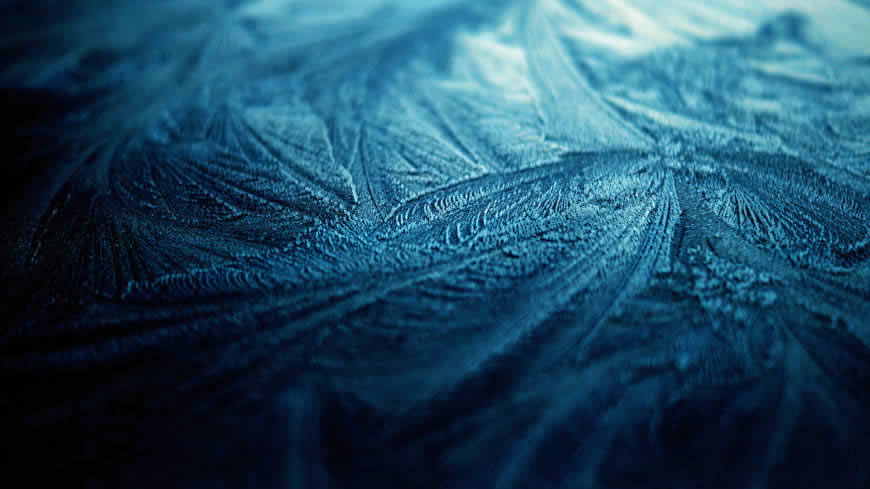 蓝色物体表面冰晶高清壁纸图片 1920x1080