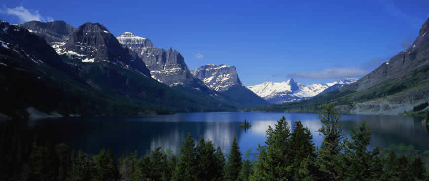 美丽的湖光山色高清壁纸图片 2560x1080