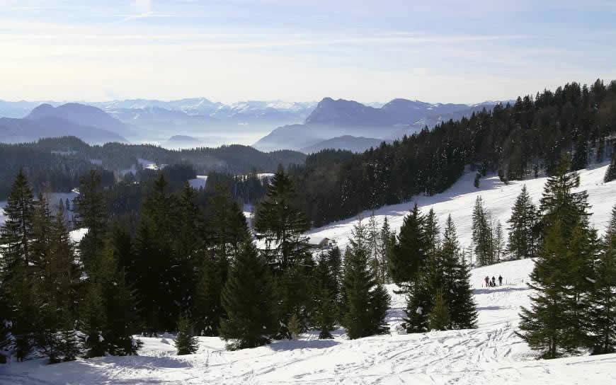 冬天山中雪景高清壁纸图片 2560x1600