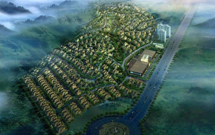 城市建筑效果图高清壁纸图片 1920x1200