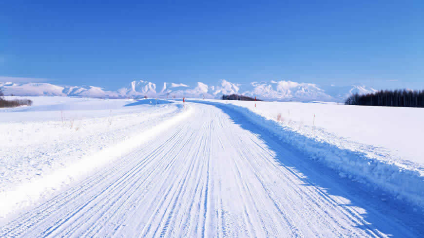 日本北海道唯美雪景高清壁纸图片 1920x1080