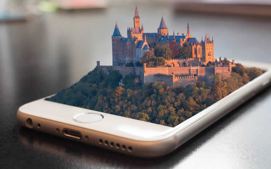 手机上的城堡高清壁纸图片 3840x2400