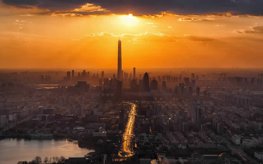 中国天津城市摄影高清壁纸图片 3840x2400