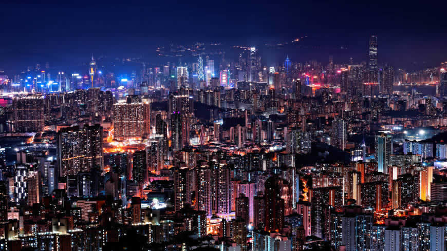 香港夜景高清壁纸图片 5120x2880