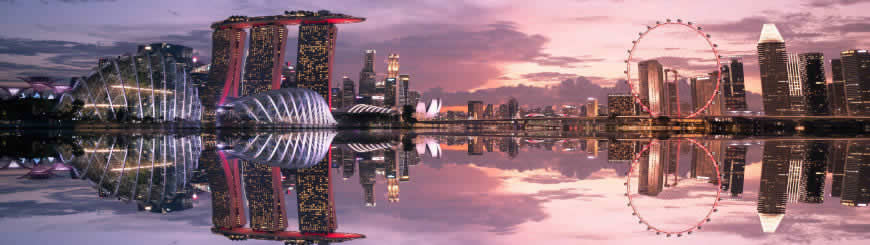 新加坡现代都市风景高清壁纸图片 5120x1440
