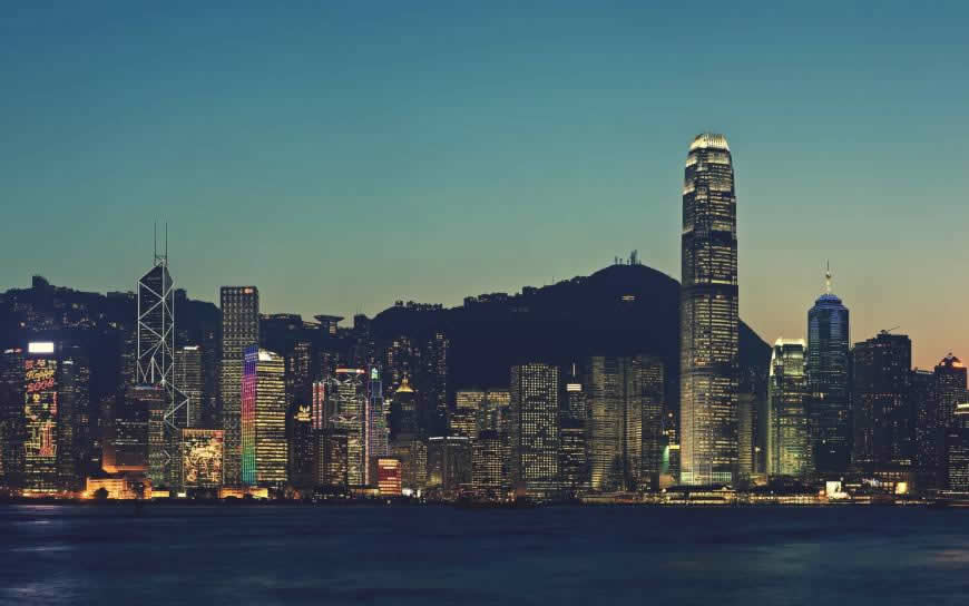 香港夜景高清壁纸图片 1920x1200
