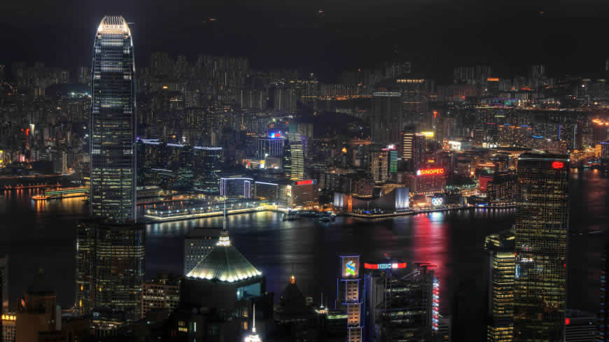 香港夜景高清壁纸图片 1920x1080