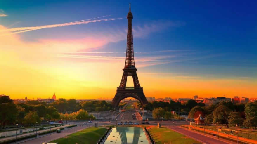法国巴黎埃菲尔铁塔高清壁纸图片 1920x1080