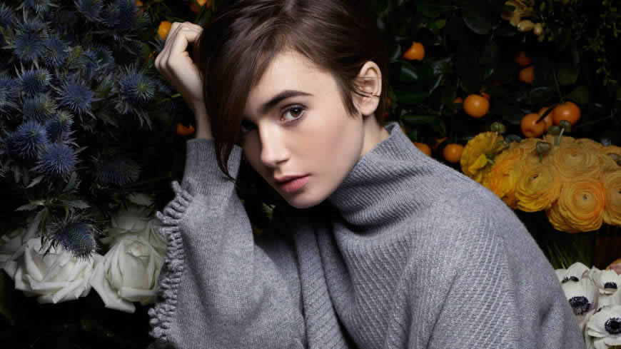 莉莉·柯林斯(Lily Collins)高清壁纸图片 2560x1440