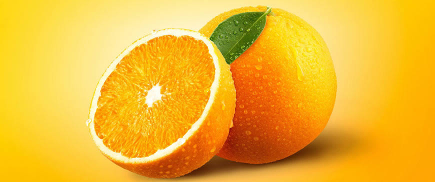 新鲜的橙子高清壁纸图片 3440x1440