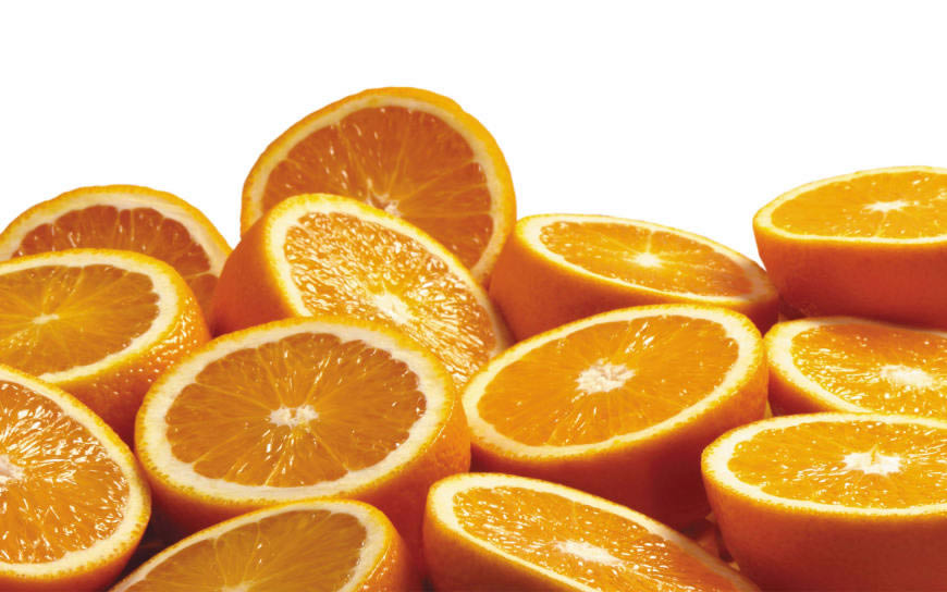切开的鲜橙高清壁纸图片 1920x1200