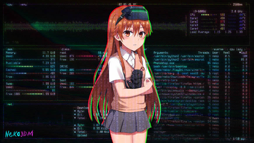 御坂美琴 Linux高清壁纸图片 1920x1080