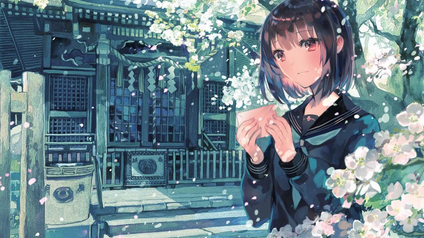 动漫美女原画高清壁纸图片 2560x1440