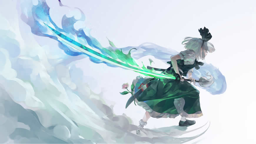 东方Project 魂魄妖梦高清壁纸图片 2560x1440