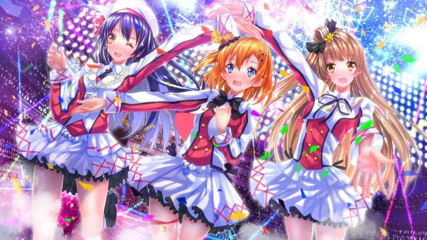 Love Live!:园田海未、新田惠海和南小鸟高清壁纸图片 1920x1080