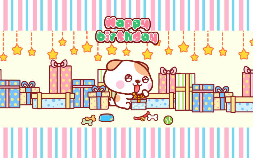 秋田君生日快乐高清壁纸图片 1920x1200