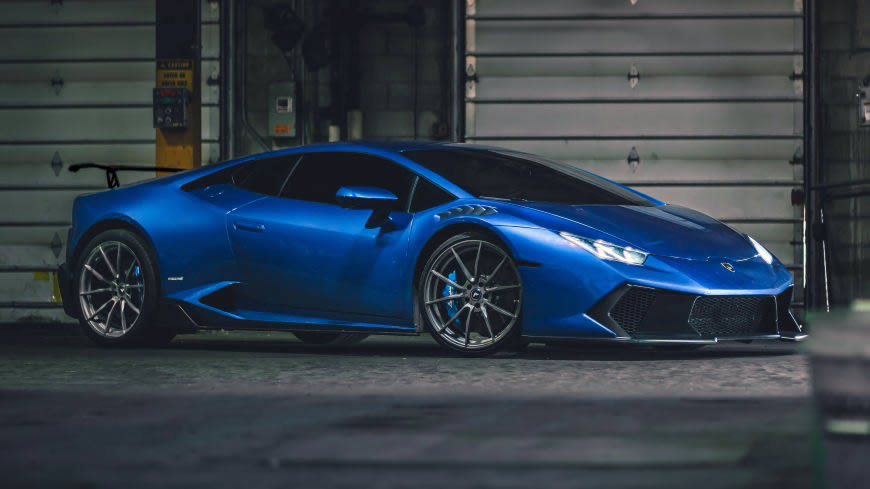 蓝色兰博基尼Huracan Novara高清壁纸图片 5120x2880