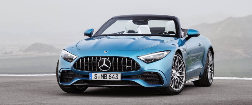 2022款梅赛德斯-AMG SL 43高清壁纸图片 3440x1440