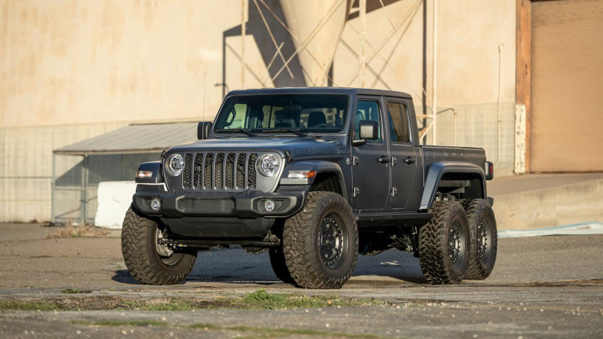 Next Level改装Jeep Gladiator 6x6高清壁纸图片 5120x2880