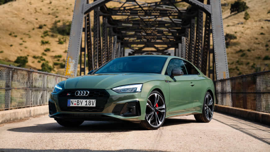 2021款绿色奥迪S5 Coupé TFSI高清壁纸图片 5120x2880