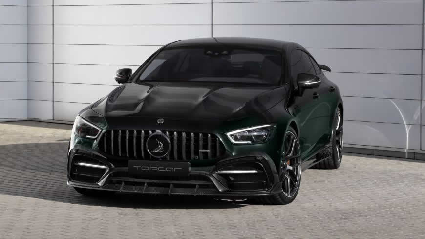 2020款黑色梅赛德斯-AMG GT 63 S 4MATIC四门跑车高清壁纸图片 5120x2880