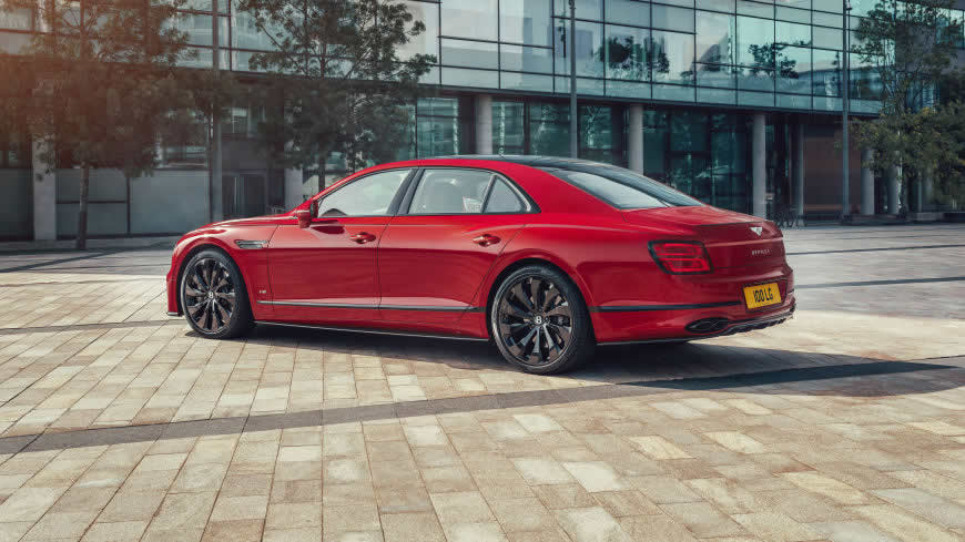 2020款红色宾利飞驰Flying Spur V8高清壁纸图片 5120x2880