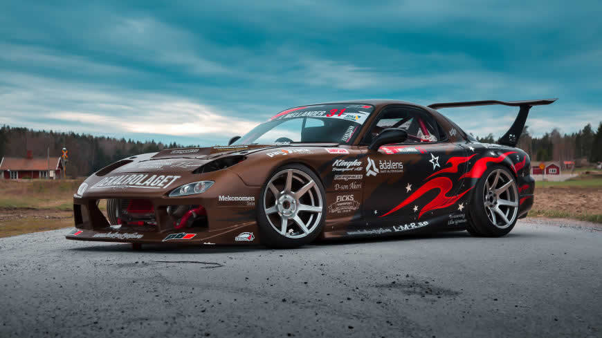 马自达RX-7跑车高清壁纸图片 3840x2160