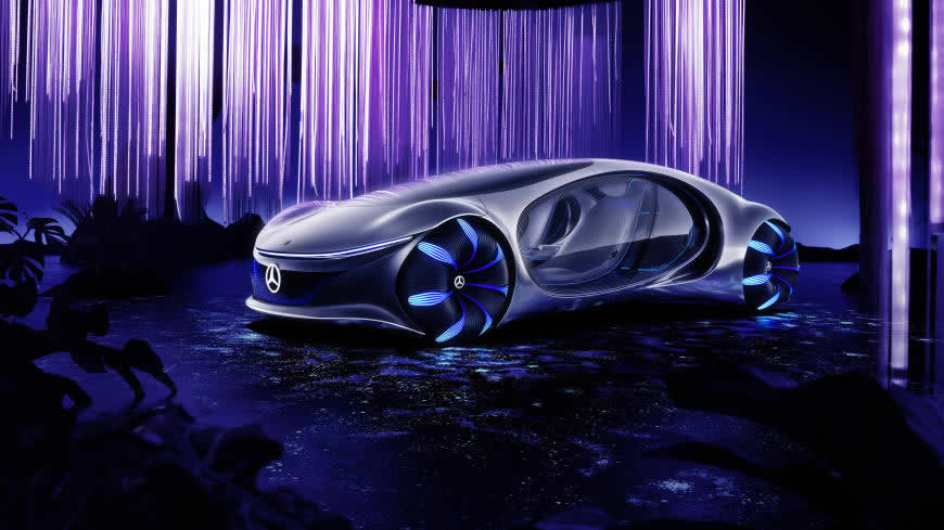 2020款梅赛德斯-奔驰Vision Avtr概念车高清壁纸图片 7680x4320