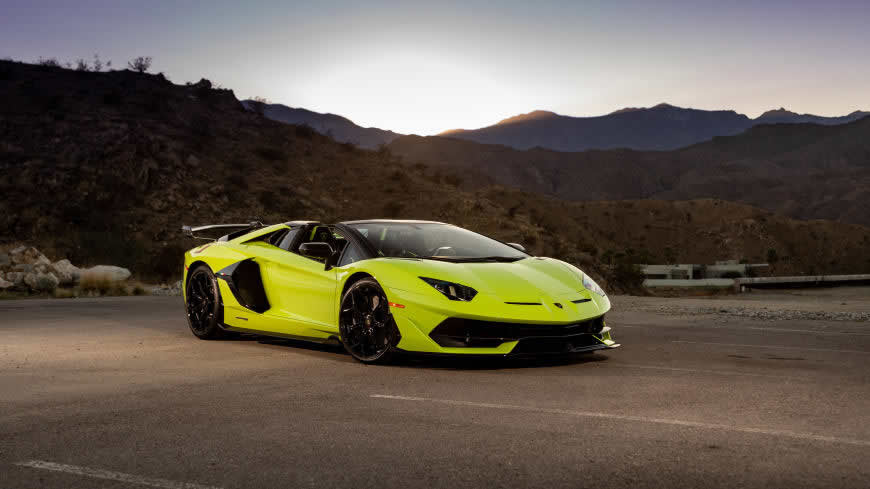 2020款绿色兰博基尼Aventador SVJ高清壁纸图片 5120x2880