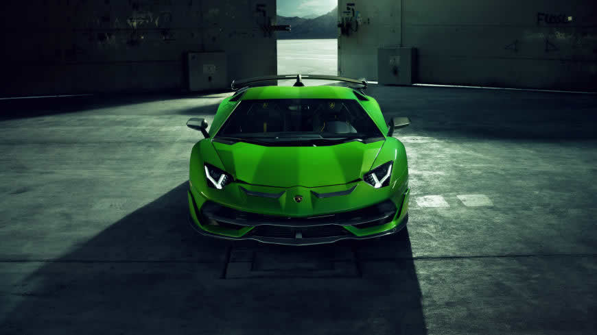 绿色兰博基尼Aventador SVJ高清壁纸图片 3840x2160