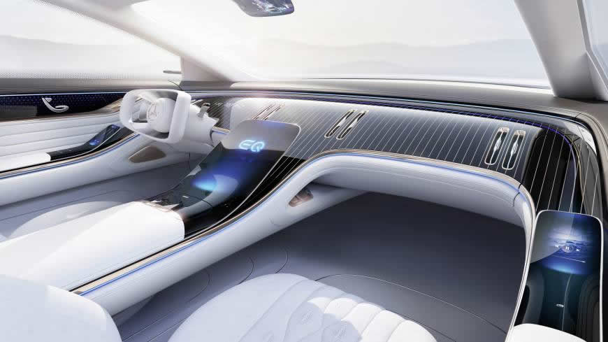 梅赛德斯-奔驰Vision EQS电动概念车高清壁纸图片 7680x4320