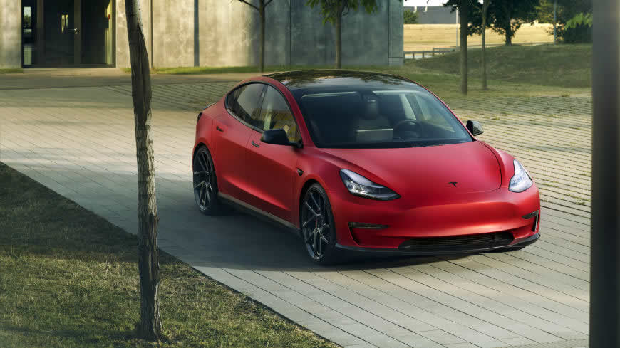 Novitec特斯拉Model 3高清壁纸图片 5120x2880