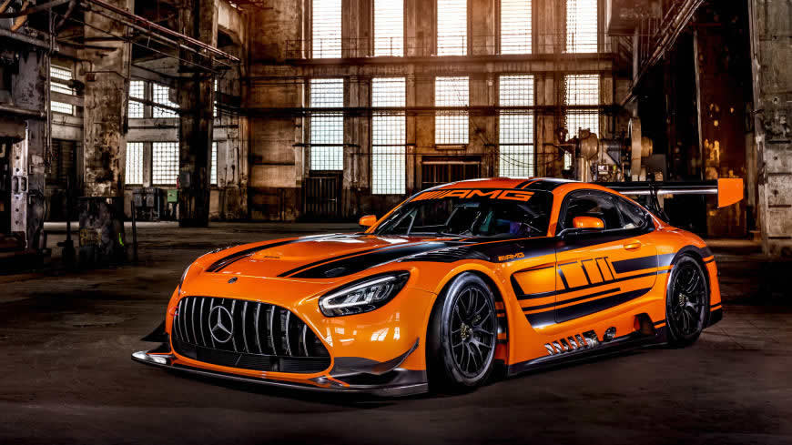 2020款橙色梅赛德斯-AMG GT3高清壁纸图片 3840x2160