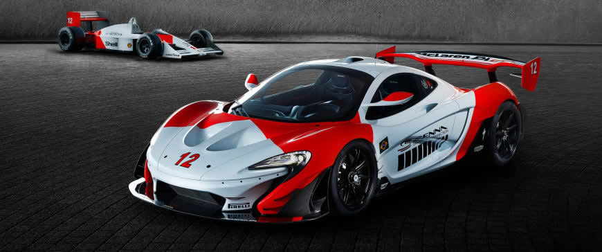 F1赛车和迈凯轮Senna高清壁纸图片 3440x1440