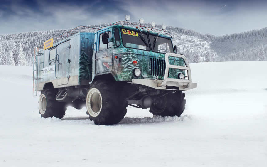 GAZ-66俄罗斯军用车高清壁纸图片 1920x1200