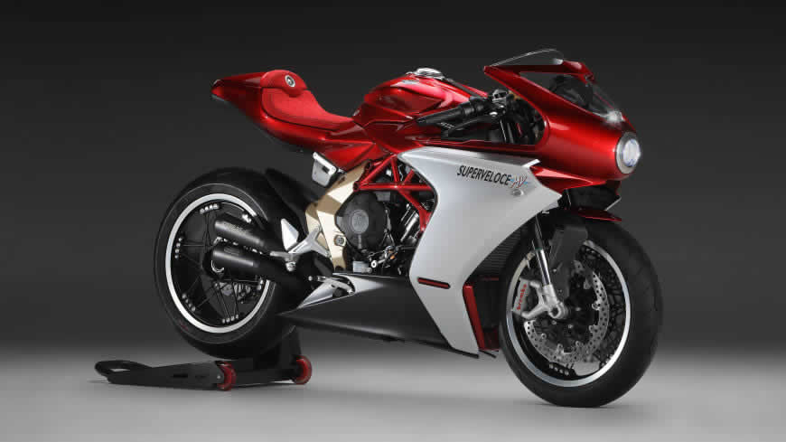 2020款奥古斯塔(MV Agusta) Superveloce 800 Serie Oro摩托车高清壁纸图片 5120x2880