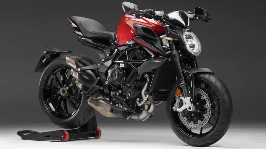 2020款奥古斯塔(MV Agusta)Dragster 800 Rosso摩托车高清壁纸图片 7680x4320