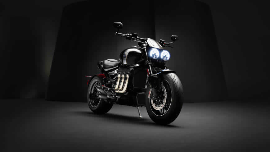 2019款凯旋(Triumph) Rocket III TFC摩托车高清壁纸图片 7680x4320