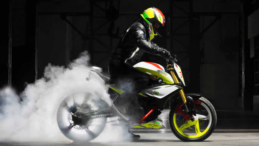 宝马Concept Stunt G 310摩托车高清壁纸图片 5120x2880