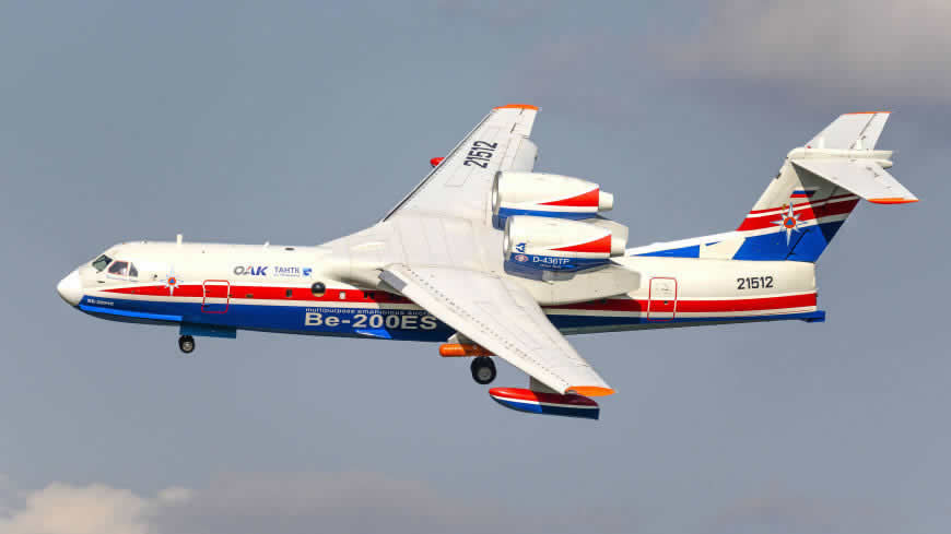 俄罗斯Be-200ES水陆两栖飞机高清壁纸图片 3840x2160