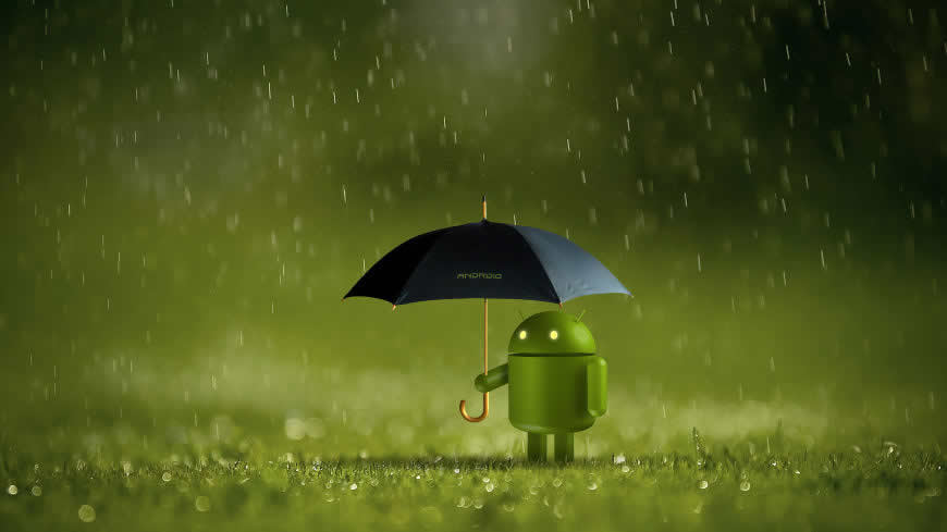 呆萌的安卓Android小机器人高清壁纸图片 3840x2160