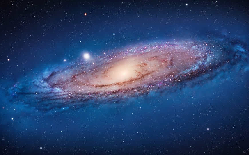 旋涡星系 恒星 星云高清壁纸图片 2880x1800