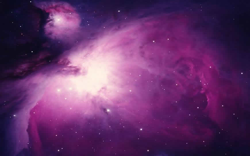 紫色猎户座星云背景高清壁纸图片 1680x1050