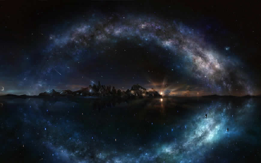 银河系宇宙空间高清壁纸图片 1920x1200