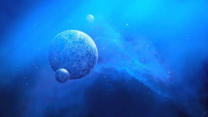 蓝色星球高清壁纸图片 2560x1440