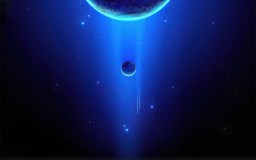 蓝色行星高清壁纸图片 3840x2400