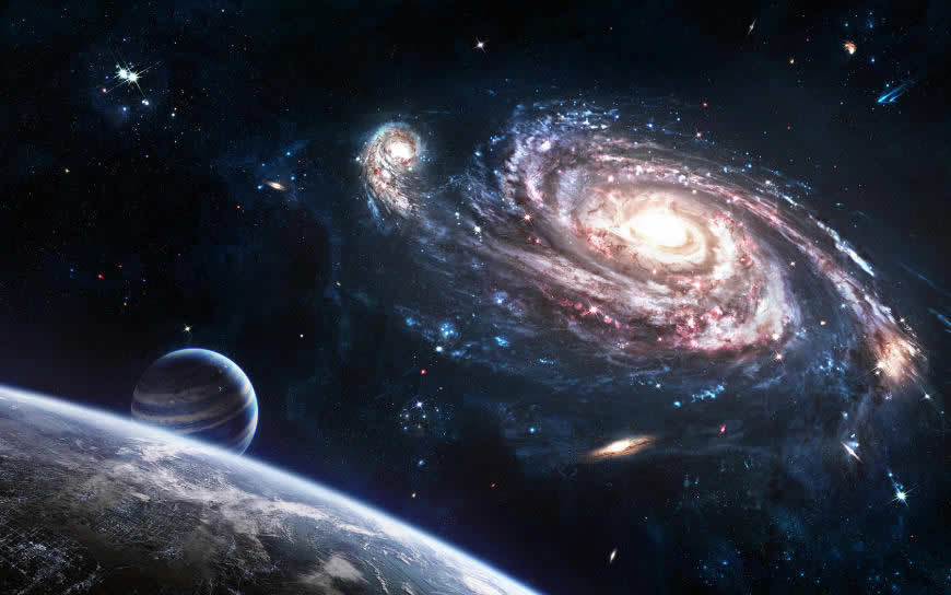 美丽的宇宙空间高清壁纸图片 1680x1050